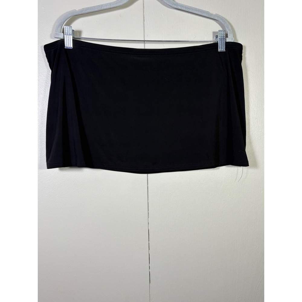 St. Johns Bay 16 Black Swim Micro Mini Skort Y2K Pop Siren Gwee 90s Babe Grunge